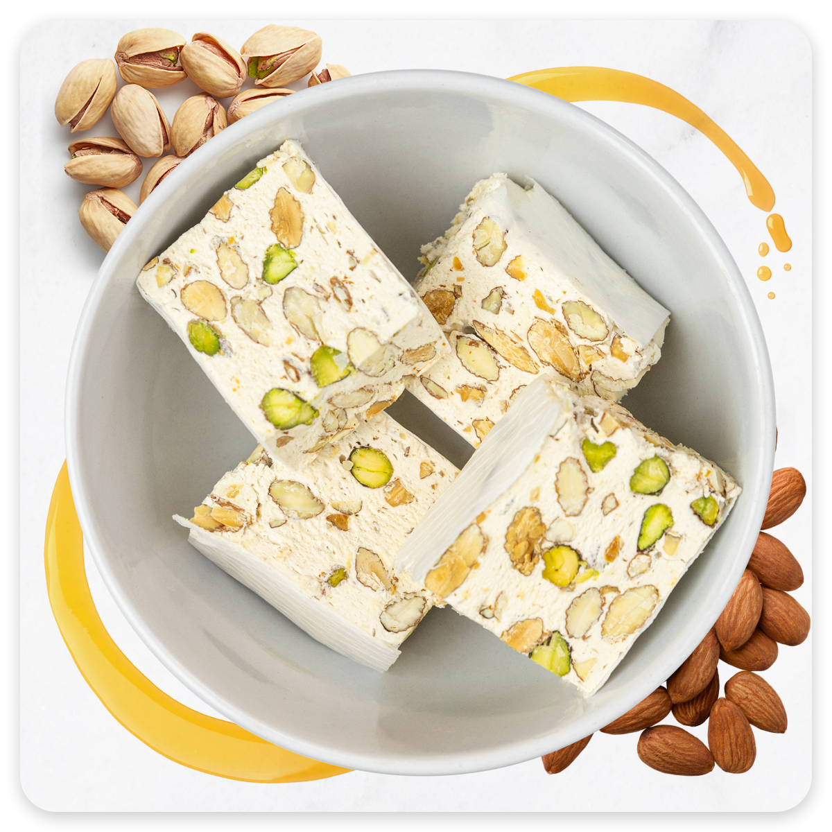 165g Nougat Bar Pistachio & Almond